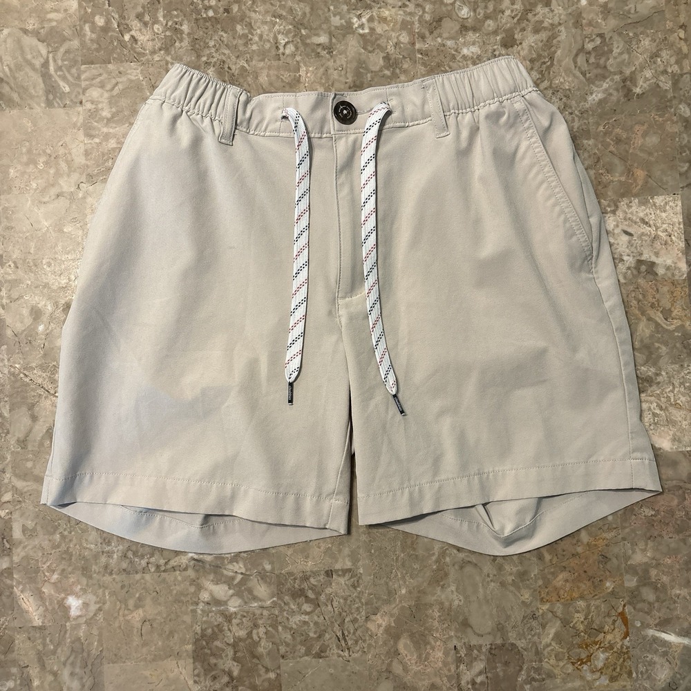 Chubbies Everywear Hybrid Shorts Mens Large Beige Stretch 6" Drawstring Elastic